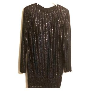 NWT-BLACK SEQUIN DRESS